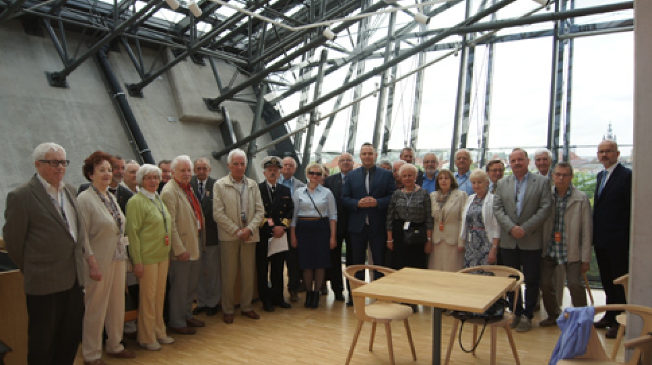 Spotkanie dyrekcji Muzeum z przedstawicielami organizacji upmiętniających historię.