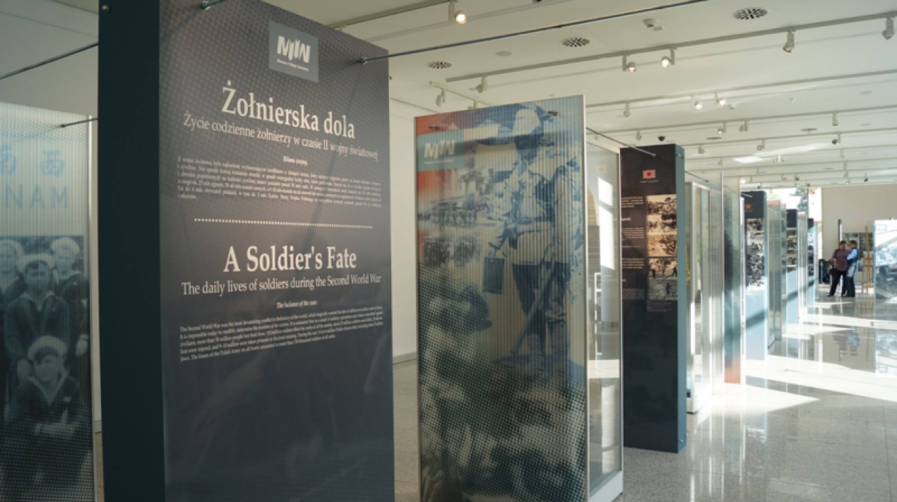 Wystawa czasowa "Żołnierska dola. Życie codzienne żołnierzy w czasie II wojny światowej" w Muzeum Marynarki Wojennej.