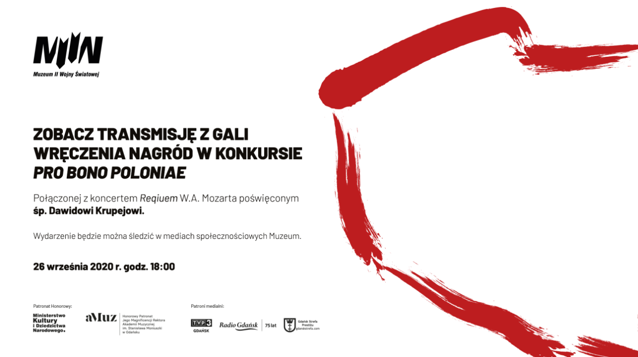 Uroczysta gala wręczenia nagród w konkursie Pro bono Poloniae oraz koncert Requiem W.A. Mozarta