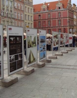 An outdoor exibition of the winning designs in the architectural competition