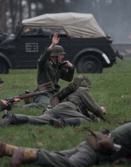 Inscenizacja walk stoczonych przez polskie oddziały w ramach opreacji "Akcja Burza". Fot. Roman Jocher