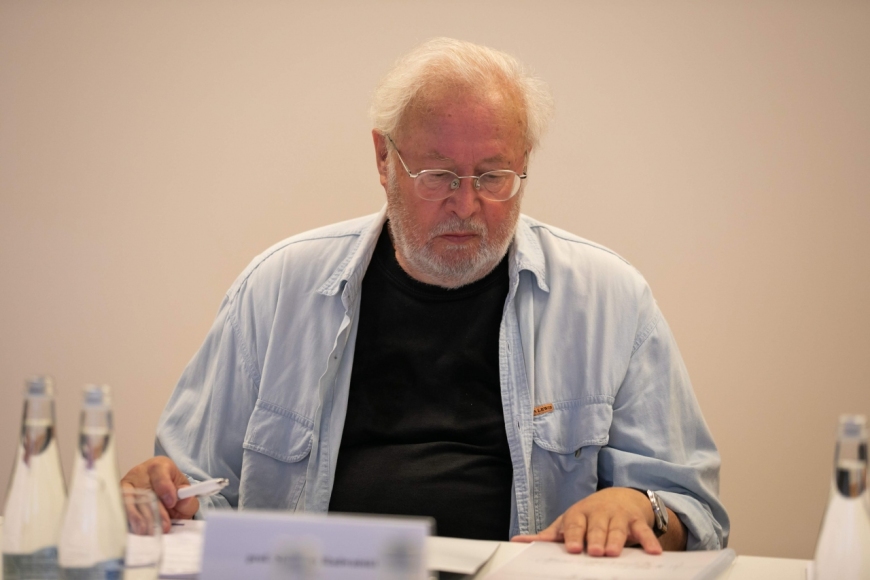 prof. Stanisław Radwański - artysta rzeźbiarz, rektor byłej ASP, fot. M. Bujak w latach 1990-1996