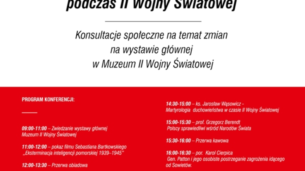 Konferencja "Polskie doświadczenie podczas II Wojny Światowej"