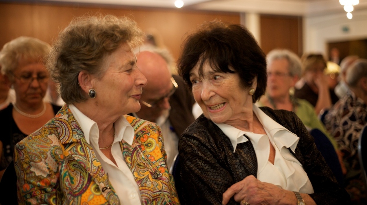 Dr Jorinde Krejci oraz dr Halina Szpilman - goście spotkania. Fot. R. Jocher