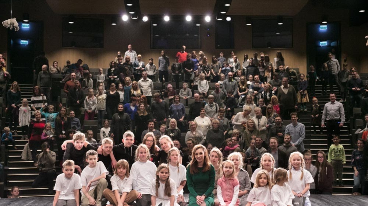 The premiere of "They kept conquering the evil with good" took place on March 3, 2018 on the stage of the Museum of the Second World War in Gdańsk. The performance was the culmination of the theatrical and educational project "Changing the perspective" and was prepared by a children's group under the direction of Magdalena Gajewska. Fot. Mikołaj Bujak