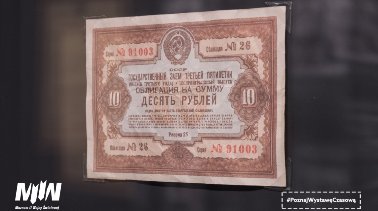 #PoznajWystawęCzasową – obligacje sowieckie, opresyjna polityka finansowa państwa sowieckiego