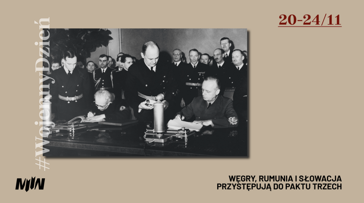 #WojennyDzień - Węgry, Rumunia i Słowacja przystępują do Paktu Trzech