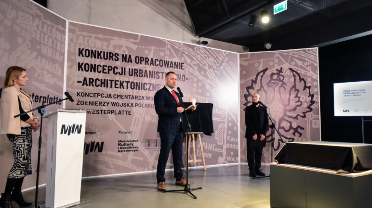 ANNOUNCEMENT OF RESULTS OF A COMPETITION FOR DRAWING UP AN URBAN AND ARCHITECTURAL CONCEPT OF THE MILITARY CEMETERY OF THE POLISH SOLDIERS AT WESTERPLATTE