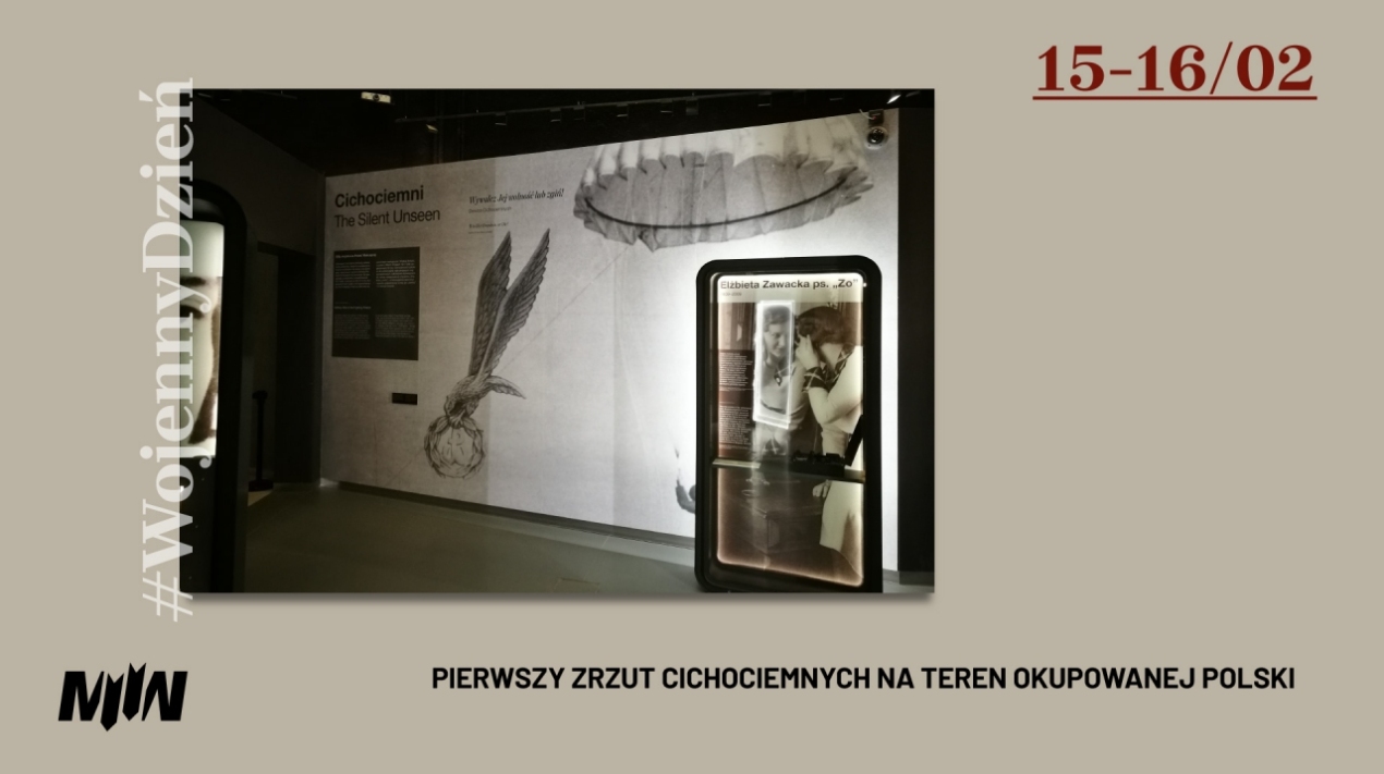 #WojennyDzień - pierwszy zrzut cichociemnych na teren okupowanej Polski