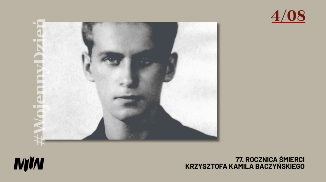 #WojennyDzień - 77. rocznica śmierci Krzysztofa Kamila Baczyńskiego