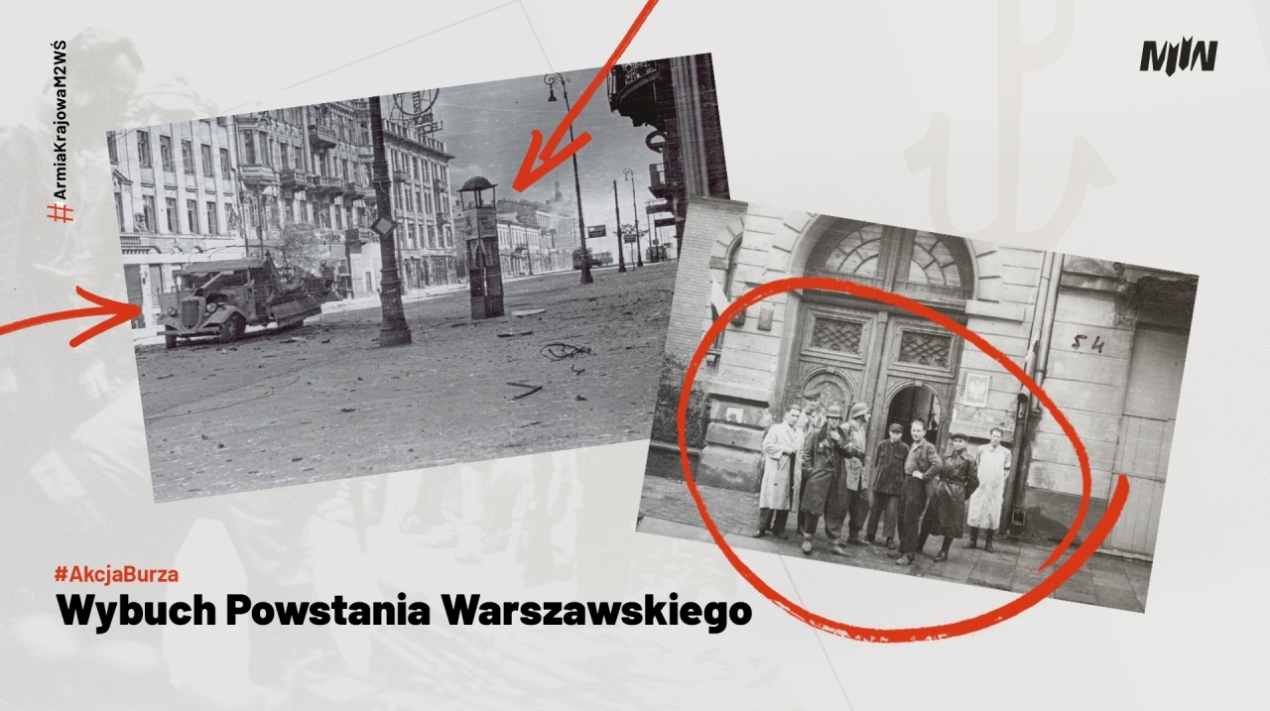 #AkcjaBurza Wybuch Powstania Warszawskiego #ArmiaKrajowaM2WŚ