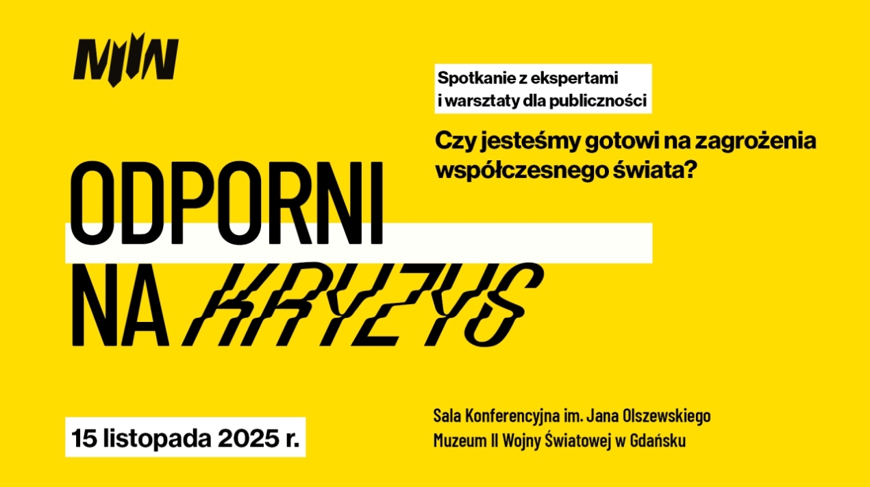 „ODPORNI NA KRYZYS” - Spotkania z ekspertami i warsztaty dla publiczności