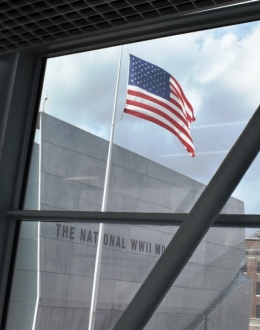 Widok z okna budynku The National WWII Museum w Nowym Orleanie. Fot. matriały prasowe.