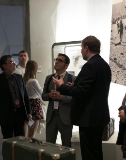 Prelegenci konferencji World Battlefield Museums Forum zwiedzili Wystawę główną 