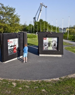 An outdoor exhibition "Westerplatte: A spa – a bastion – a symbol". Photo: D. Jagodziński