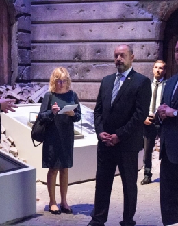 Delegacja Słowenii z wizytą w Muzeum II Wojny Światowej w Gdańsku 