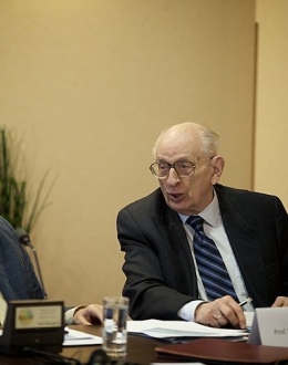 Professor Norman Davies and professor Władysław Bartoszewski. Photo: Roman Jocher