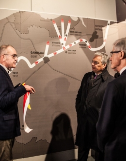 Uroczyste otwarcie wystawy "Pancerne Skrzydła" w Królewskim Muzeum Wojny w Brukseli