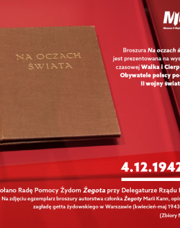 4 grudnia 1942 roku powołano do życia Radę Pomocy Żydom przy Delegaturze Rządu RP na Kraj
