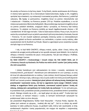 List kmdr. Romana Rakowskiego