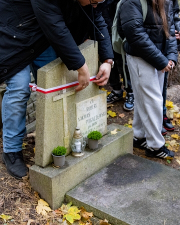 Akcja na Cmentarzu Centralnym Srebrzysko w Gdańsku