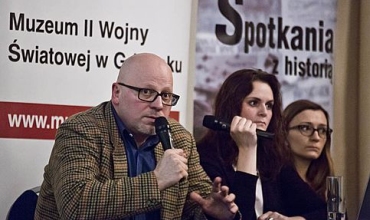 Jacek Matecki, Albina Jegorowa i Anna Dembowska w czasie spotkania. Fot. D. Jagodziński