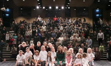 The premiere of "They kept conquering the evil with good" took place on March 3, 2018 on the stage of the Museum of the Second World War in Gdańsk. The performance was the culmination of the theatrical and educational project "Changing the perspective" and was prepared by a children's group under the direction of Magdalena Gajewska. Fot. Mikołaj Bujak