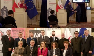 Dyrektor Muzeum II Wojny Światowej, dr Karol Nawrocki podczas wystąpienia w Konsulacie Generalnym RP w Nowym Jorku. Fot. Stowarzyszenie Pamięć.