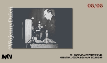 #WojennyDzień - 82. rocznica przemówienia ministra Józefa Becka w Sejmie RP 