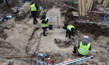 MIIW archaeologists discovered remains of German soldiers at Westerplatte