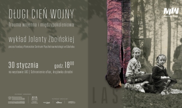 „DŁUGI CIEŃ WOJNY - Trauma wojenna i międzypokoleniowa" - wykład Jolanty Zboińskiej