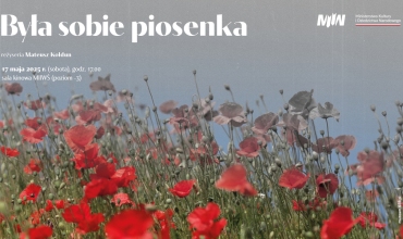 Grafika | czerwone maki na szarym tle nieba