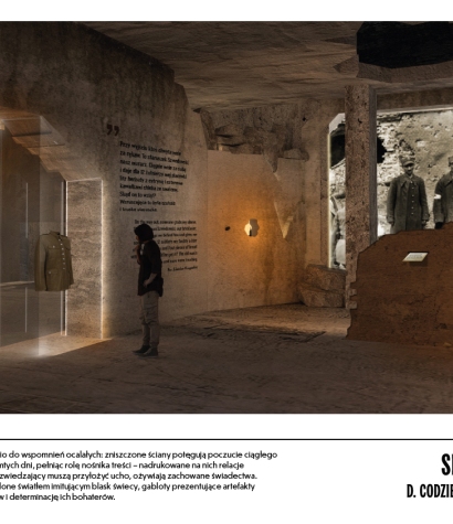 Wizualizacje wystawy Muzeum Westerplatte