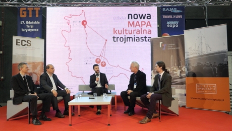 Uczestnicy debaty „Nowa mapa kulturalna trójmiasta”. Fot. Grzegorz Mehring / Archiwum ECS