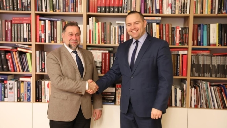 Dyrektor Muzeum dr Karol Nawrocki spotkał się z Konsulem Ukrainy w Gdańsku Łwem Zacharczyszynem
