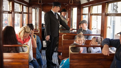 Atrakcją były przejazdy historycznym tramwajem "Bergmann" z 1927 r.