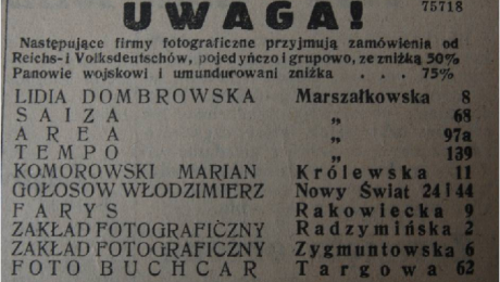 Nowy Kurier Warszawski, ogłoszenie z 20.06.1941, zamieszczone przez Organizację małego sabotażu „Wawer”, zbiory MIIWŚ