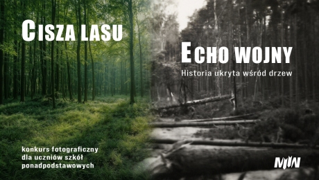 Konkurs fotograficzny dla uczniów szkół ponadpodstawowych: "Cisza lasu, echo wojny. Historia ukryta wśród drzew"