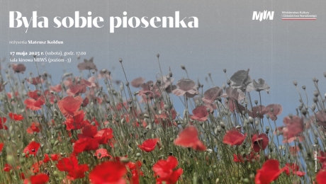 Grafika | czerwone maki na szarym tle nieba