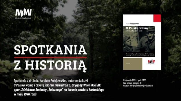 grafika promująca wydarzenie - promocja książki Karola Polejowskiego „O Polskę wolną i czystą jak łza"