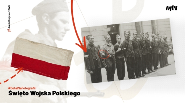 Święto Wojska Polskiego #DetalNaFotografii – biało-czerwona opaska #ArmiaKrajowaM2WŚ