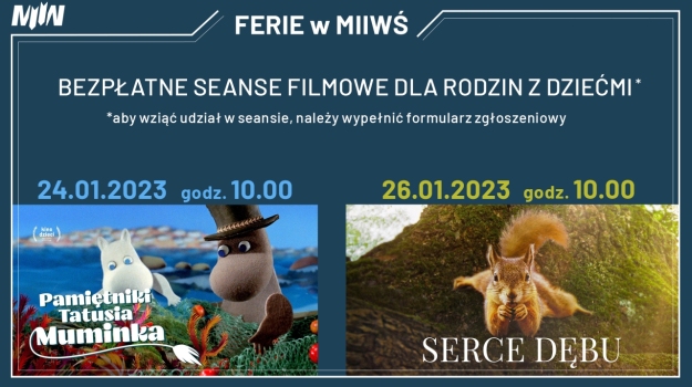 Ferie w Muzeum: bezpłatne seanse filmowe dla rodzin z dziećmi