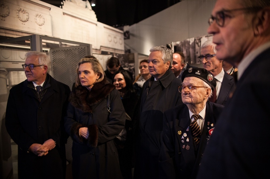 Uroczyste otwarcie wystawy "Pancerne Skrzydła" w Królewskim Muzeum Wojny w Brukseli