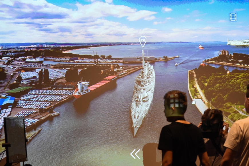 Prezentacja 360° „Wirtualny spacer po Westerplatte”. Fot. R. Jocher