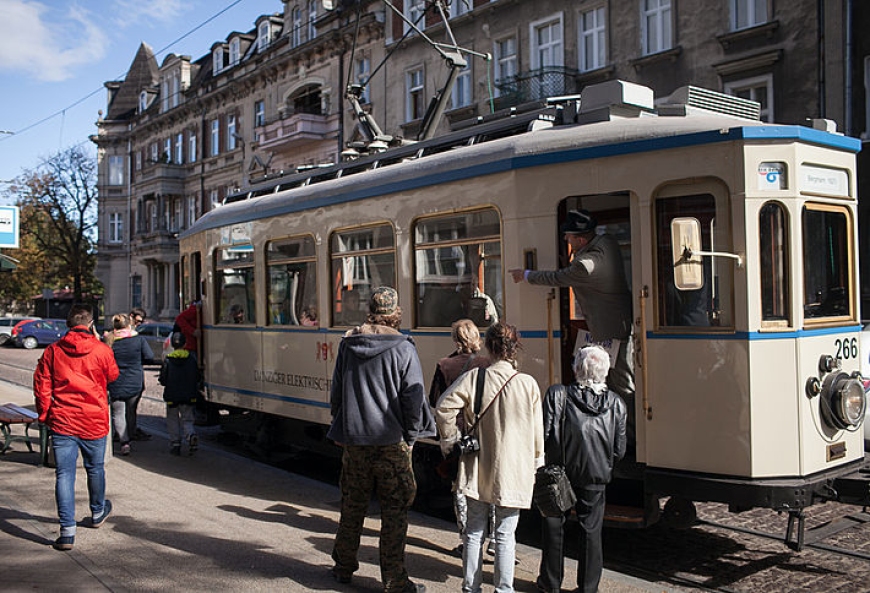 Atrakcją były przejazdy historycznym tramwajem "Bergmann" z 1927 r.