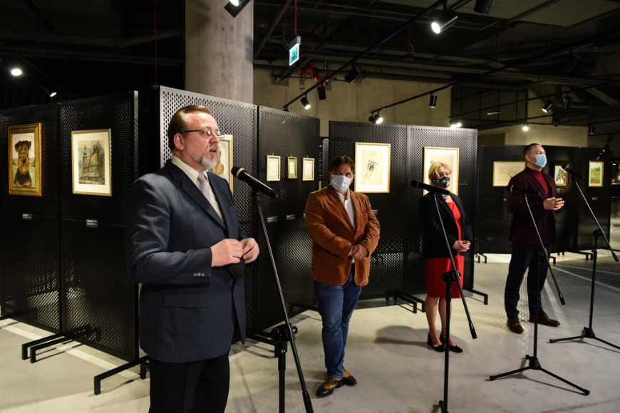 Briefing inaugurujący nową wystawę czasową „Tadeusz Pietrzykowski – wojownik o duszy artysty” | fot. R. Jocher