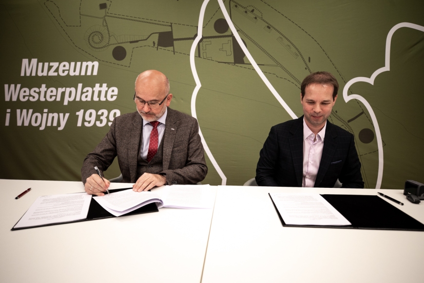 Podpisanie umowy z wykonawcą na modernizację budynku byłej elektrowni wraz z zagospodarowaniem terenu na Westerplatte