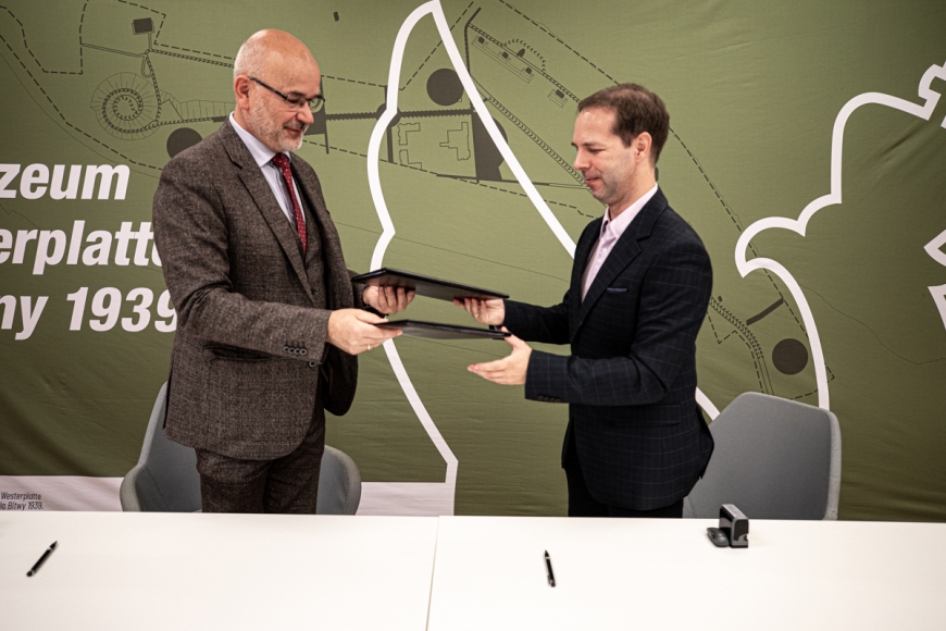 Podpisanie umowy z wykonawcą na modernizację budynku byłej elektrowni wraz z zagospodarowaniem terenu na Westerplatte