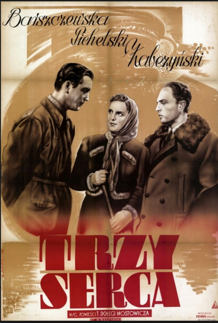 Plakat promujący "Trzy serca"