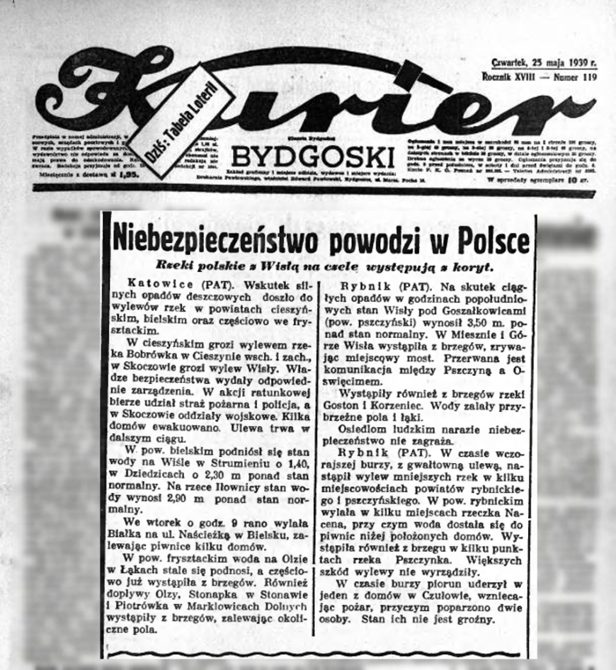 źródło: Kurier Bydgoski z dn. 25 maja 1939